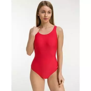 Купальник женский для бассейна Atemi BW 3 4, «борцовка» с вырезом, красный, размер 46