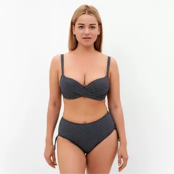 Купальник женский раздельный, цвет чёрный, размер 50