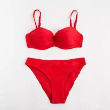 Купальник женский раздельный, цвет красный, р-р 48 (42)