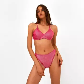 Купальник раздельный женский бельевой MINAKU, размер 42, розовый