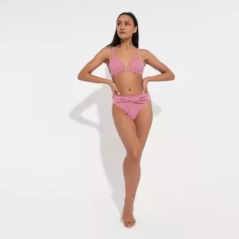 Купальник раздельный женский MINAKU Stripe, размер 42, красный