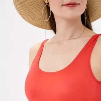 Купальник женский слитный, цвет красный, размер 48 (L)