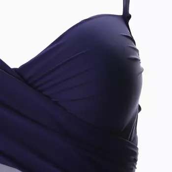 Купальник женский слитный, цвет синий, размер 48