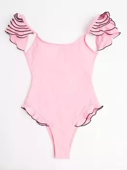 Купальник женский слитный MINAKU Summer rose, размер 50, розовый