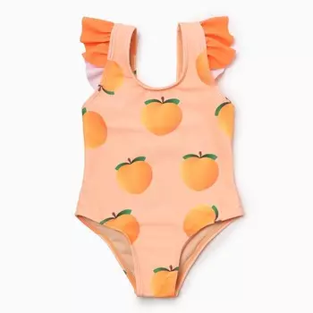 Купальник детский слитный Крошка Я «Персики», рост 92-98 см, оранжевый