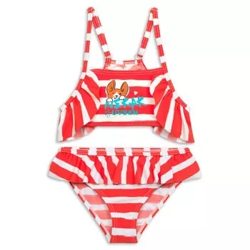 Купальный костюм для девочек, рост 98 см, цвет красный