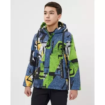 Куртка демисезонная для мальчика зелёного цвета, рост 128