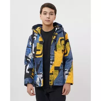 Куртка демисезонная для мальчика жёлтого цвета, рост 128