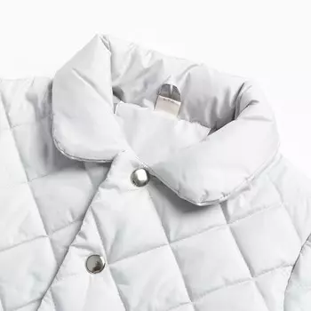 Куртка детская стеганая, цвет жемчуг, рост 92 см