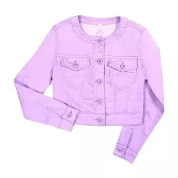 Куртка для девочек, рост 122 см, цвет сиреневый