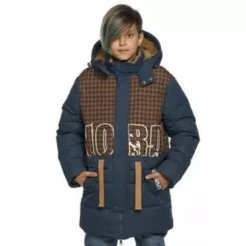 Куртка для мальчиков, рост 122 см, цвет джинсовый