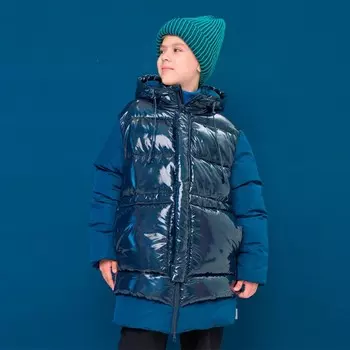 Куртка для мальчиков, рост 98 см, цвет индиго