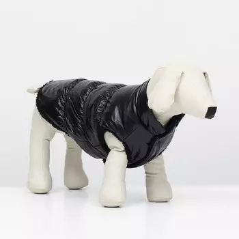 Куртка для собак «Блеск», 3XL (ДС 50, ОГ 68, ОШ 44 см), чёрная