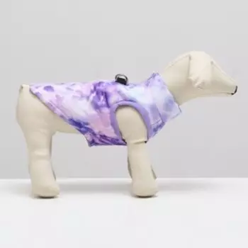 Куртка для собак на молнии "Аметист", размер XL, сиреневая (ДС 36, ОШ 39, ОГ 56 см)