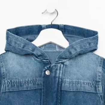 Куртка джинсовая для девочки, цвет синий, рост 110 см