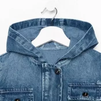 Куртка джинсовая для девочки, цвет синий, рост 122 см