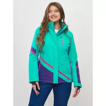 Куртка горнолыжная женская, цвет бирюзовый, размер 50