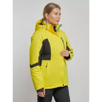 Куртка горнолыжная женская, размер 48, цвет жёлтый