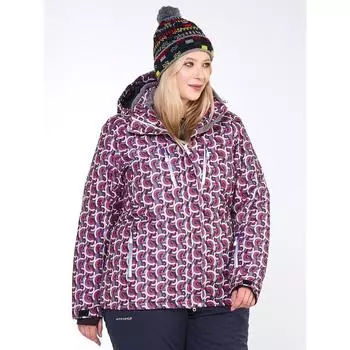 Куртка горнолыжная женская, размер 58, цвет малиновый