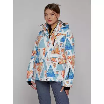 Куртка горнолыжная женская зимняя, размер 50, цвет голубой