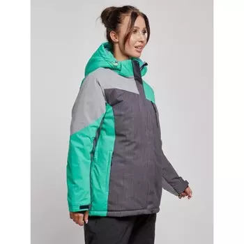 Куртка горнолыжная женская зимняя, размер 52, цвет зелёный