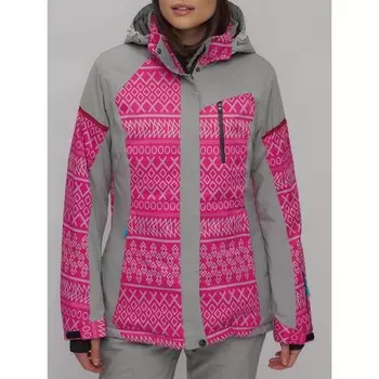 Куртка горнолыжная женская зимняя, размер 58, цвет розовый