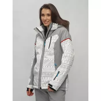 Куртка горнолыжная женская зимняя, размер 58, цвет белый