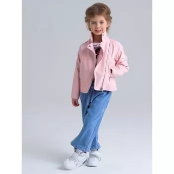 Куртка из экокожи для девочки, рост 116 см