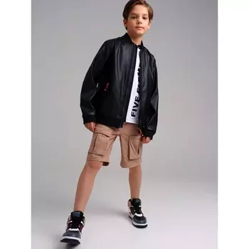 Куртка из экокожи для мальчика PlayToday, рост 176 см