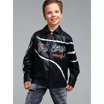 Куртка из экокожи для мальчика PlayToday, рост 146 см