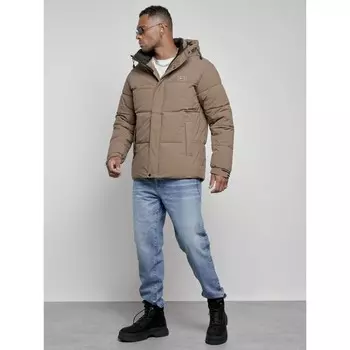 Куртка мужская, размер 58, цвет коричневый