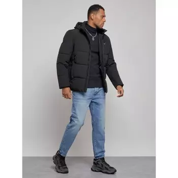 Куртка мужская зимняя, размер 48, цвет чёрный