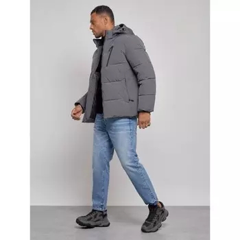 Куртка мужская зимняя, размер 58, цвет тёмно-серый