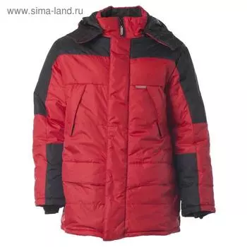 Куртка «СИТИ», цвет красный с чёрным, размер 48-50 (96-100)/170-176