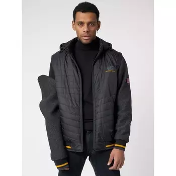 Куртка со съёмными рукавами мужская чёрного цвета, размер 54