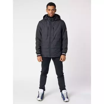 Куртка со съёмными рукавами мужская тёмно-серого цвета, размер 54