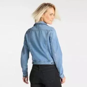 Куртка женская, джинсовая Lee RIDER JACKET LIGHT BAYBRIDGE, размер 44 (L54MLJIL)