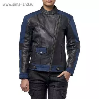 Куртка женская кожаная-джинс Teacher Jeans, размер XXS