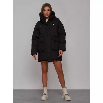 Куртка женская, размер 50, цвет чёрный