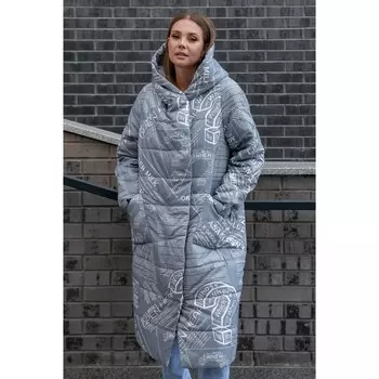 Куртка женская, размер 60, цвет серый
