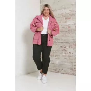 Куртка женская, размер 62, цвет розовый