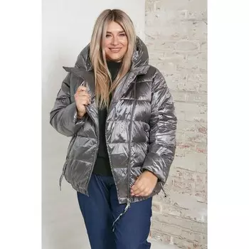 Куртка женская, размер 64, цвет серый