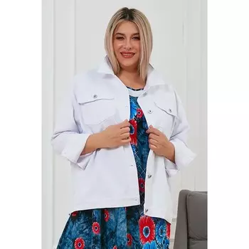 Куртка женская, размер 70, цвет белый