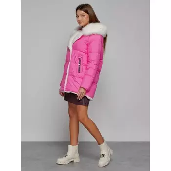 Куртка зимняя женская, размер 42, цвет розовый