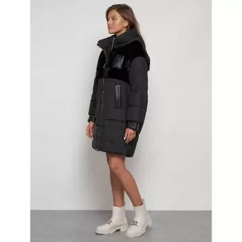 Куртка зимняя женская, размер 44, цвет чёрный