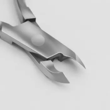 Кусачки маникюрные, для кутикулы, двойная пружина, 10см, длина лезвия-4мм, цвет серебристый, КСС 6/4