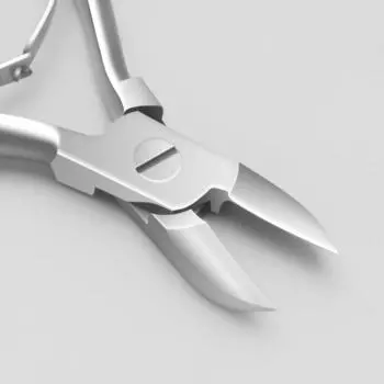 Кусачки педикюрные, двойная пружина, 12 см, длина лезвия - 16 мм, цвет матовый серебристый, PPEC-405-D-BJ