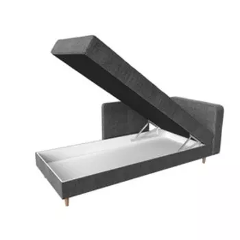 Кушетка «Прайм», рогожка, цвет серый