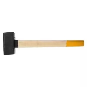 Кувалда кованая ЛОМ, 4 кг, деревянная рукоятка