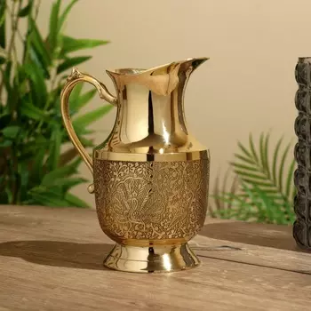 Кувшин 17х11х21 см, латунь